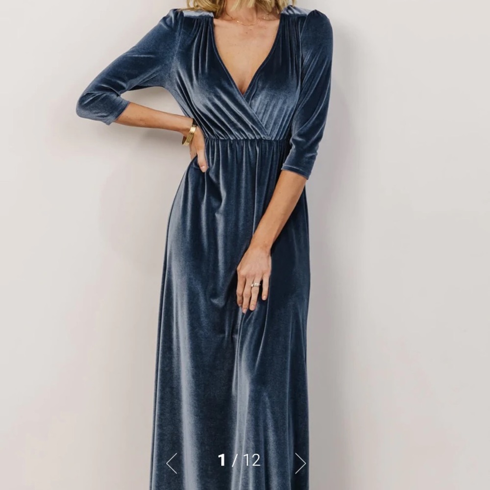 Sophia Velvet Maxi Dress